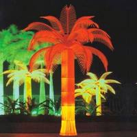Lumières LED pour l'extérieur Palmier à noix de coco artificiel Indice IP44 émettant vert blanc rose rouge violet bleu blanc chaud Noël