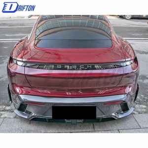 Diffuseur de pare-chocs arrière en fibre de carbone sec de style MSY pour Porsche Taycan Turbo Bodykit - Product Image 2