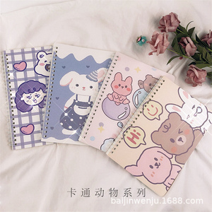 عينة مجانية اليابانية حار بيع العودة إلى المدرسة القرطاسية للأطفال هدية A5 الإبداعية الحيوان الطباعة لفائف دوامة دفتر - Product Image 5