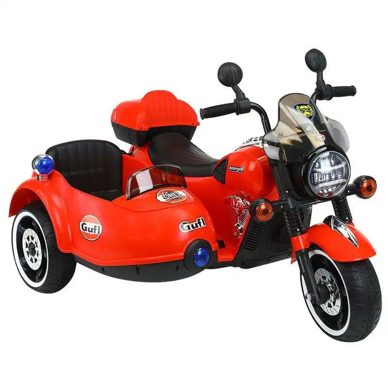 Neues elektrisches 12V-Motorrad für Kinder Baby-Dreirad doppel-großsitzer Motorrad-Laderspielzeug-Buggy für Kinder
