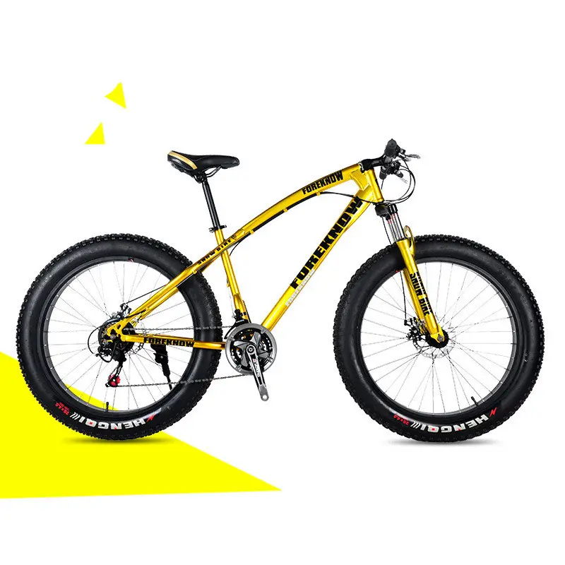 Golden True Fashion 20inch Beach Fat Bikes/ Popular 26 inch Fat Tire Snow Bicycle/ Big Tire 26*4.0 Mountain Cycle For Unisex