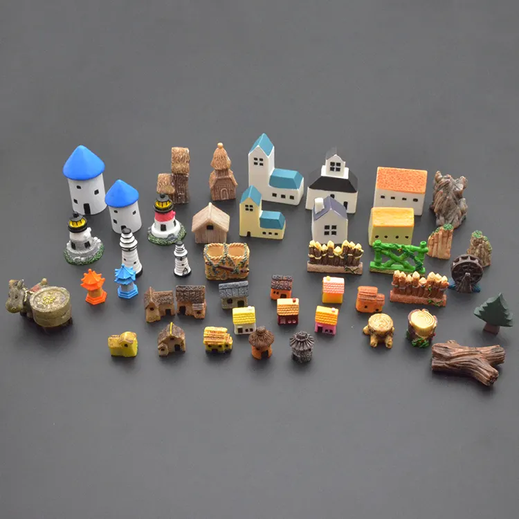 Vendite dirette della fabbrica Casa Delle Bambole Decorazione di molti colori Coccinella figurine fata giardino miniature