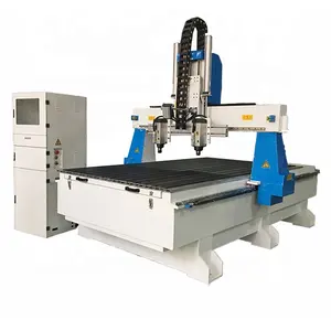 Chine populaire multi-broches CNC routeur rotatif avec table à vide verticale pompe à engrenages essentielle Syntec Richauto - Product Image 1