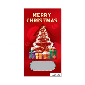 Boletos de Raspar Personalizados, Nuevo Diseño, Impresión Digital, Recubrimiento UV, Datos de Ganadores Aleatorios, Tarjetas de Raspar y Ganar de Papel para Navidad - Product Image 4