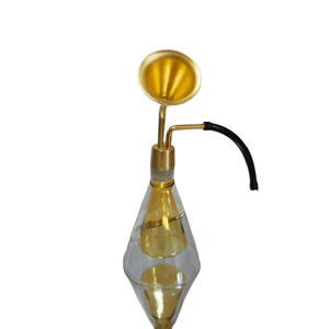 Flacon de parfum de luxe personnalisé, double couche de verre, détails en laiton, style Art Déco, pour bureau/mural, marques haut de gamme - Product Image 5