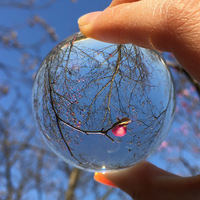 Venta al por Mayor de Esferas de Cristal K9 Transparentes de 70 mm para Fotografía, Accesorios Mágicos con Grabado Láser para Uso con Máquina UV Xtool
