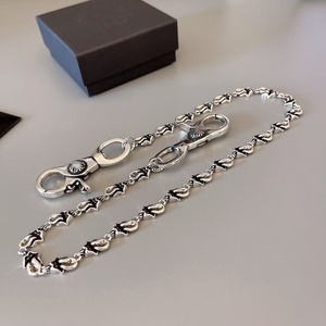 Catena per Portafoglio <span class=keywords><strong>con</strong></span> <span class=keywords><strong>Ciondolo</strong></span> a Croce Chrom Heart, Placcata Argento, Stile Vintage Retrò Trendy, Moda Punk Hip-hop Sportiva, Vendita all'Ingrosso - Product Image 6