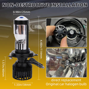 KEBOSIED Y10 coche súper brillante LED doble lente faros H4 faros integrados motocicleta focos H7 - Product Image 6