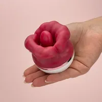 Großhandel Silikon Wiederaufladbarer Klitoris-Zungenvibrator, Saugender & Vibrierender Klitoris-Stimulator Wasserdicht für Frauenstimulation