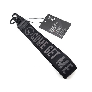 Yyx Chất Lượng Cao Tùy Chỉnh Màu Sắc Nylon Jacquard Tay Dây Đeo Cổ Tay Dây Buộc Keychain Với Snap Hook - Product Image 2