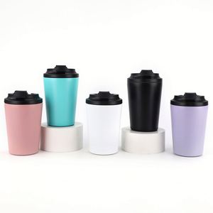 Wholesale Vacuum Insulated Stainless Steel Water BPA-Free Portable Mini Tumbler 12oz Coffee <b>Cup</b> <b>Lid</b> 6-12 Hours Thermal - Product Image 1