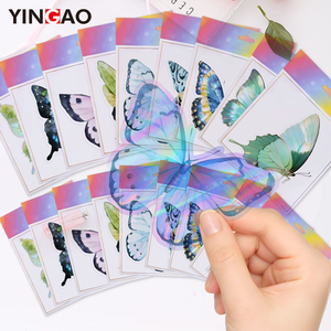 Pegatinas de Mariposas Personalizadas, Resistentes al Agua, Removibles, Transparentes, Resistentes a los Rayos UV, <span class=keywords><strong>para</strong></span> Decoración de Ventanas, Pegatinas de PVC Troqueladas - Product Image 1