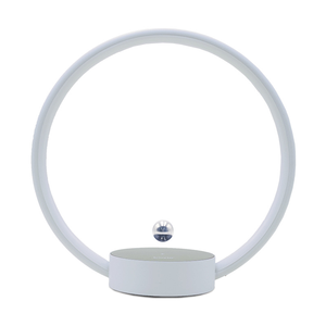 HCNT lampe de table circulaire moderne abat-jour rond lumière LED ambiante de bureau pour chambre et salon cadeau d'anniversaire décoration de la maison - Product Image 2