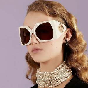 Gafas de Sol Cuadradas Extra Grandes de Doble Color a la Moda 2023 para Mujer, Protección UV400 - Product Image 2