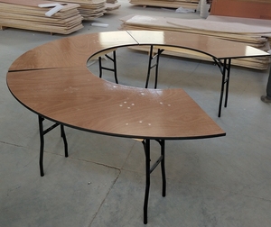 Wood <strong>Square</strong> Folding Banquet Arch <strong>Table</strong> for Wedding Events Party <strong>Kitchen</strong> for Rental - Product Image 5
