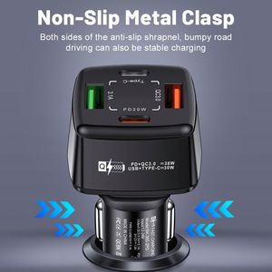 Universal Car Charger for Phone Fast Charging in Car 2 Port 38w PD Qc3.0 3.1A 2USB Type-c Phone Charger Adapter - Product Image 6