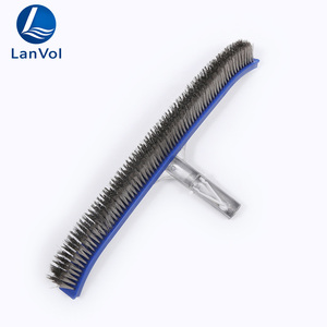 Cepillo para Piscina LanVol <span class=keywords><strong>de</strong></span> 18 Pulgadas, Resistente, <span class=keywords><strong>de</strong></span> Aluminio, con Cerdas <span class=keywords><strong>de</strong></span> Alambre <span class=keywords><strong>de</strong></span> Acero Inoxidable para Limpiar Algas - Product Image 5
