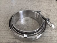 Prix usine Collier de serrage V à dégagement rapide en acier inoxydable 304, à ouverture rapide, pour tuyaux d'échappement