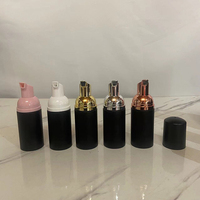 Hengjian 30ml 60ml 2oz givré noir mat en plastique mousse pompe bouteille distributeur cosmétique lavage à la main bouteilles de savon pour le nettoyage du visage