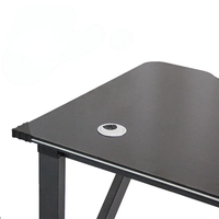 Bureau de jeu moderne noir personnalisé, nouveau design, table d'ordinateur, bureau d'étude pour la maison, le bureau, le salon, meubles
