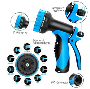 50 قدم خرطوم مياه البستنة المرن القابل للتوسيع 10 وظائف فوهة متعددة الاستخدامات أنابيب وببكرات الحدائق - Product Image 6