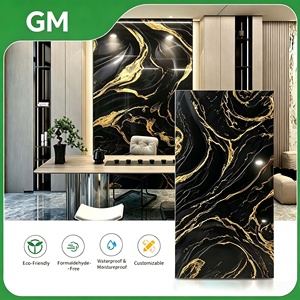 Panel <span class=keywords><strong>de</strong></span> Pared <span class=keywords><strong>de</strong></span> PVC con Revestimiento UV, Resistente al Agua, para <span class=keywords><strong>Baño</strong></span>, Tipo Mármol, para Renovaciones Rápidas y Proyectos Cortos, en Venta - Product Image 1