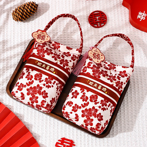 Sacs cadeaux pour mariage Magpie, 7 pouces, style chinois, sacs cadeaux en tissu pour célébration de mariage - Product Image 4