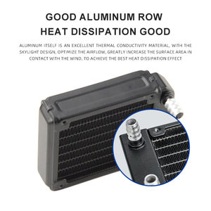 OCOCOO 80mm Aluminium-Wasserkühlungsradiator 8-Rohr-Wärmetauscher für <span class=keywords><strong>PC</strong></span> CPU GPU Laser Medizinische Schönheitsgeräte Flüssigkeitskühler - Product Image 3