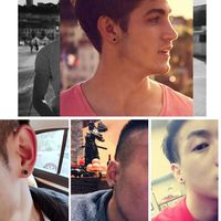 Boucles d'oreilles personnalisées en acier inoxydable plaqué argent pour hommes et femmes, 1 paire, style street punk hip-hop, bijoux piercing, accessoires tendance