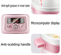 Mijoteuse électrique OEM bon marché pour bébé Mijoteuse mijoteuse avec revêtement en céramique 110V 220V Mini appareil à soupe santé automatique