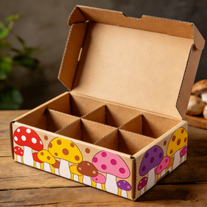 Boîte d'emballage pour vin avec logo personnalisé imprimé en offset, boîte en carton ondulé avec inserts - Product Image 4