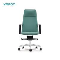 Mobilier de bureau de luxe à dossier haut d'excellente qualité chaise de bureau pivotante moderne en cuir
