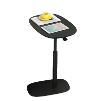 Console ergonomique du fabricant ADA Bureau latéral Minimaliste Pneumatique Hauteur réglable 360 ° Table rotative Stable