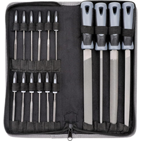 IFIXPRO 16Pcs Combinaison Lime Set Comprend 4Pcs Râpe En Métal et 12Pcs Aiguille Râpe Durable Râpe Outil Portable Métal Lime Outil