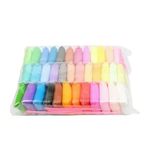 Hot Selling Kids 36 Colors light weight clay Diy Plasticine Polymer Modeling Air Dry Clay crafts