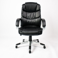 Chaise de bureau de direction en cuir PVC, dossier haut, ergonomique, réglable, pour espace de travail professionnel