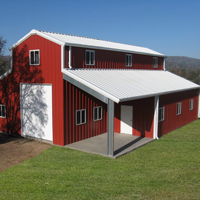 Construcción rápida y de bajo costo de edificios prefabricados con estructuras de acero, cobertizos prefabricados para caballos y graneros para granjas