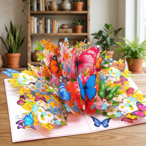 Tarjeta 3D Pop-up de Animales Hecha a Mano, Diseño Láser Personalizado, Artesanía en Papel, Decoración para el Hogar de Acción de Gracias, Viet-craft - Product Image 2