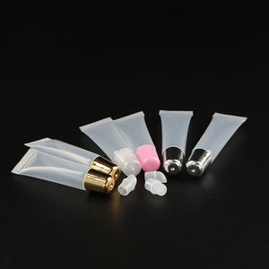 Boş 10ml 15 <span class=keywords><strong>ml</strong></span> Mini temizle altın gümüş boş dudak parlatıcısı kozmetik için balsam kabı yumuşak tüpler - Product Image 2
