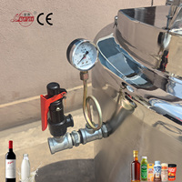 Cuve de mélange industrielle à haut cisaillement 304/316L avec chauffage à vapeur isolé pour sirop, cuve de mélange en acier inoxydable