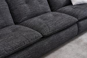 Meubles de salon modernes et élégants en tissu avec housses amovibles et lavables, confortables - Product Image 4