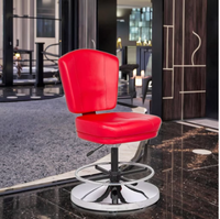 Tabouret de bar pour le jeu de poker Chaise de machine à sous de casino en cuir artificiel professionnel Chaises