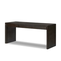 Table contemporaine en bois massif, bureau moderne minimaliste de luxe