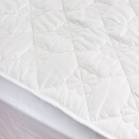 Vente en gros de surmatelas de lit rafraîchissant imperméable à l'eau rembourrage en bambou polyester matelassé à motifs floraux pour la maison hôtel housse de matelas souple