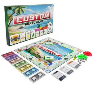 Wholesale OEM/ODM Juego De Mesas Board Game Custom Set Monopoli Custom Logo Customized Crowdfunding Game