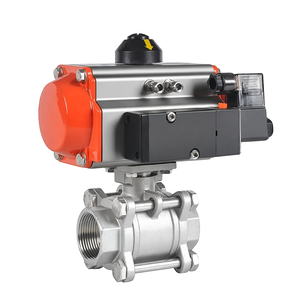 Vente de liquidation B2B COVNA Système d'irrigation 1000 316 Acier inoxydable Vanne à bille à actionnement pneumatique à simple effet 2 voies DN25 - Product Image 1