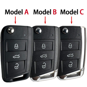 Lame HU66 HU162T pour VW <span class=keywords><strong>Golf</strong></span> 5 Golf7 Sportsvan GTI MK7 pour Skoda Octavia A7 pour Seat MQB coque de clé de voiture à distance - Product Image 3