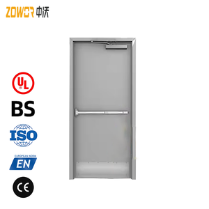 Puerta de metal hueca con clasificación de fuego de 180 minutos aprobada por UL con barra de pánico para Hotel apartamento Hospital - Product Image 2