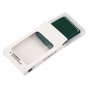 Leather Magnetic Wallet Mobile Phone Card Slot Holder Stand with Free Metal Ring Sticker - Product Image 4