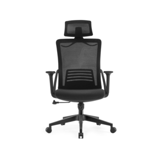 Silla giratoria ergonómica con respaldo alto Diseño moderno de elevación con función giratoria Asiento de espuma moldeada y asiento de malla - Product Image 3
